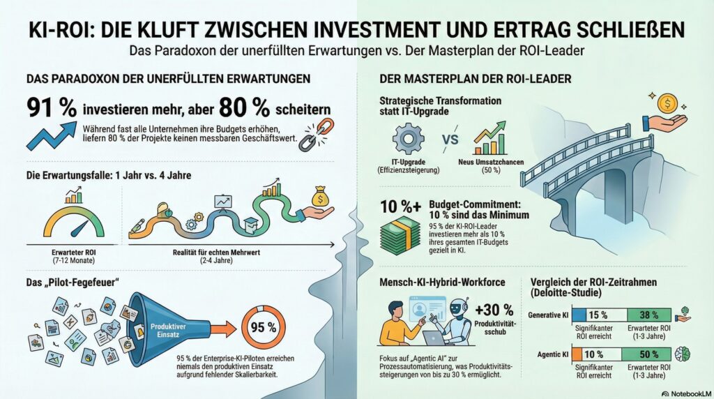 KI-ROI: Wie Sie die Kluft zwischen Investment und Ertrag schließen 2 KI-ROI: Wie Sie die Kluft zwischen Investment und Ertrag schließen - Bild durch KI generiert