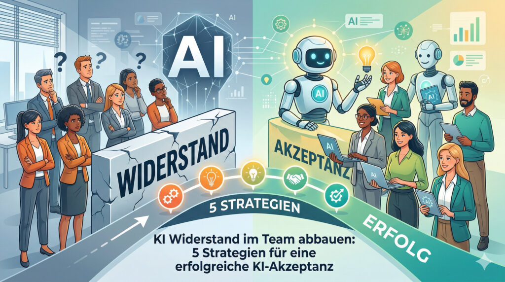 KI Widerstand im Team abbauen: 5 Strategien für eine erfolgreiche KI-Akzeptanz 2 KI Widerstand im Team abbauen
