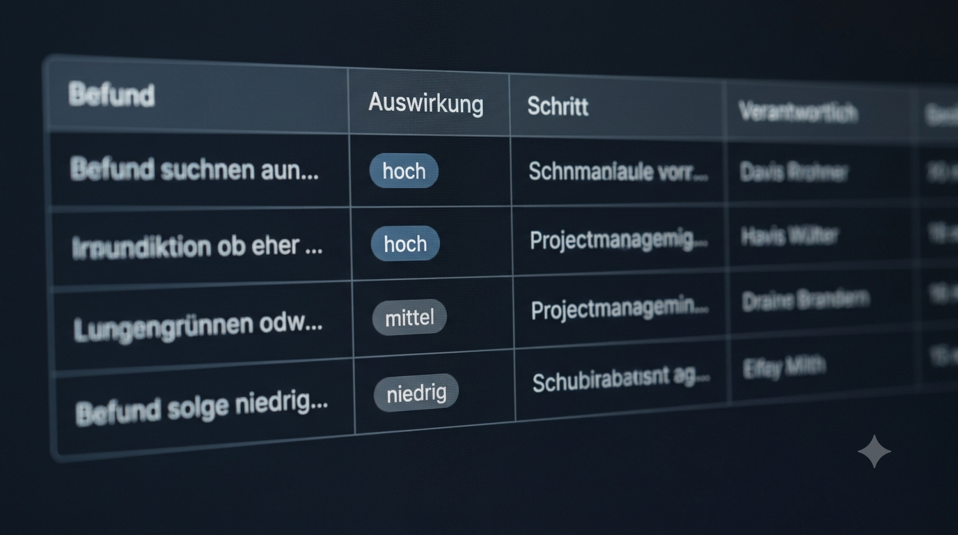 Der Doku-Check für ein laufendes Projekt